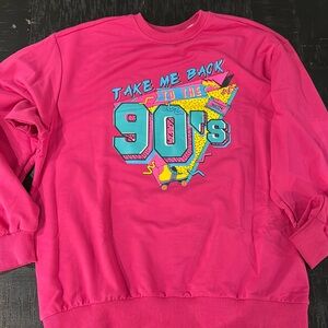 Oversized nostalgia Crew